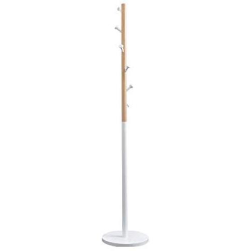 COAT RACK Feifei with White Hook, Nordic Solid Wood Simple Floor-Standing Clothes Hanger Single Rod - 172cm Height (Color : White) COAT RACK Feifei with White Hook, Nordic Solid Wood Simple Floor-Standing Clothes Hanger Single Rod - 172cm Height (Color : White)
