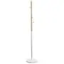 COAT RACK Feifei with White Hook, Nordic Solid Wood Simple Floor-Standing Clothes Hanger Single Rod - 172cm Height (Color : White)