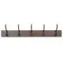 AmazonBasics Wall Mounted Coat Rack, 5 Standard Hooks, Set of 2, Walnut AmazonBasics Wall Mounted Coat Rack, 5 Standard Hooks, Set of 2, Walnut