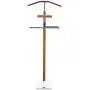 Alek...Shop Executive Suit Stand Valet Rack Hanger Clothes Organizer Men Coat Butler Style Chrome/Tabacco Modern Wood & Metal Alek...Shop Executive Suit Stand Valet Rack Hanger Clothes Organizer Men Coat Butler Style Chrome/Tabacco Modern Wood & Metal