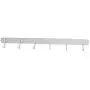 uxcell Bathroom 6 Hooks Wall Mounted Towel Storage Hanger Clothes Organizer Rack Rail