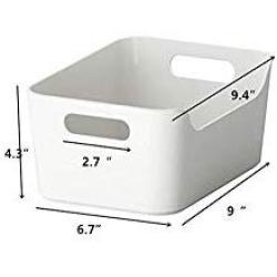 Ikea Variera Convenient Kitchen Open Storage Box, High Gloss White