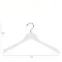 Better to U Solid Wooden Shirt and Dress Clothes Hangers with Chrome Hook, White Smooth Finished (20 Pack) Better to U Solid Wooden Shirt and Dress Clothes Hangers with Chrome Hook, White Smooth Finished (20 Pack)