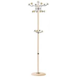 Ymjdmb Multifunction Coat Rack Household Coat Stand Stainless Steel Hall Tree Free Standing Clothes Hanger Holder for Jacket Hat Umbrella (Color : Gold)
