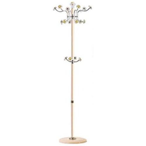 Ymjdmb Multifunction Coat Rack Household Coat Stand Stainless Steel Hall Tree Free Standing Clothes Hanger Holder for Jacket Hat Umbrella (Color : Gold)