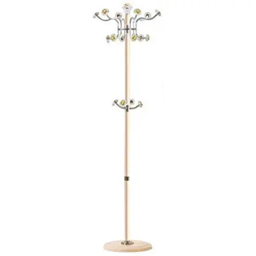 Ymjdmb Multifunction Coat Rack Household Coat Stand Stainless Steel Hall Tree Free Standing Clothes Hanger Holder for Jacket Hat Umbrella (Color : Gold)