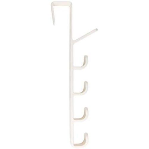 Multifunctional Door Hanger Hook Home Clothes Storage Holder Towel Hanging Rack - White Qsbai