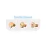 Nordic Wooden Dot Hooks Screws Shape Wall Clothes Hanger Buttons Shape Coat Rack for Bag Home Decorative Clothes Rack,3Pcs-Set