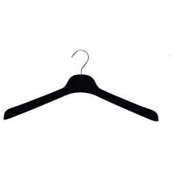 Black Velvet Hangers for Clothes- Heavy Duty Coat Hangers Non Slip Velvet- Slim and Space Saving Clothing Hangers for Top, Shirt, Sweater and Other Dress- Durable Suit Hangers (18, Coat Hangers)