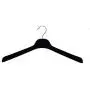 Black Velvet Hangers for Clothes- Heavy Duty Coat Hangers Non Slip Velvet- Slim and Space Saving Clothing Hangers for Top, Shirt, Sweater and Other Dress- Durable Suit Hangers (18, Coat Hangers)