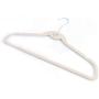 10pcs Plastic Flocking Clothes Hangers with Hook Beige Home Supplies Plastic Hangers for Household Bedroom Store