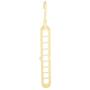 Regun 5Pcs Portable Multifunctional Folding Clothes Hangers 9 Holes Space Saving Clothing Holder(Beige)