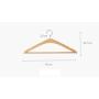 Nwn Solid Wood Hanger Hanging Clothes Shelf Home Adult Clothes Bracket (Size : 10)