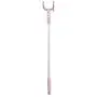 Closet Stick Pole,Closet Hook,Fashion Aluminum Alloy Telescopic Extending Reach Stick Clothes Poles/Rod/Hanger/Fork/Rail/Hooker/Stick for Clothes Rack/Closet/Ceiling/Shelf (Lotus Color)