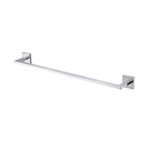 KES Bath Towel Bar 24-Inch Brushed SUS 304 Stainless Steel Hand Towel Rack Bathroom Towel Hanger Contemporary Style Wall Mount, A22500S60-2 KES Bath Towel Bar 24-Inch Brushed SUS 304 Stainless Steel Hand Towel Rack Bathroom Towel Hanger Contemporary Style Wall Mount, A22500S60-2