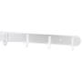 uxcell Household Silver Tone 5 Hooks Wall Mounted Cloth Cap Hanger Holder