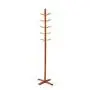 JINXUXIONGDI European-Style Floor Childrens Coat Rack Living Room Porch Coat Stand Indoor Clothes Stand Creative Parent-Child Hanger Simple Clothes Hook Storage Rack 149x45x45cm (Color : Brown)