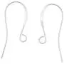 100pcs Hypoallergenic Strong Ear Wire French Earring Hooks Silver plated Brass Earwire Connectors Jewelry Making (wire ~ 0.8mm /0.031 Inch/ 20 Gauge) CF244-1