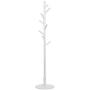 Coat Rack Hanger Vertical Single Pole Clothes Rack, Reddish Brown, Wood Color, White, Black, 39cm39cm177cm Haiming (Color : White)