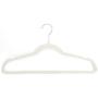 uhfjghyiyi 10pcs 45 0.5 24.5 Plastic Flocking Clothes Hangers Ivory White Clothing Hangers Ideal for Everyday Standard Use-a
