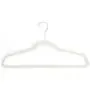 uhfjghyiyi 10pcs 45 0.5 24.5 Plastic Flocking Clothes Hangers Ivory White Clothing Hangers Ideal for Everyday Standard Use-a