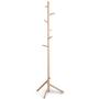 Angels home Simple Solid Wood Coat Rack Nordic Floor Racks Bedroom Living Room Clothes Rack Simple Modern Floor Hangers