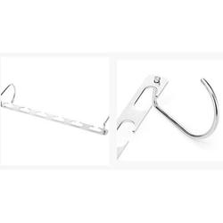 RuiLing 2pcs Multifunction Hanger Clothes Storage Rack Metal Space Saving Wardrobe Clothing Hangers