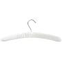 Harbour Housewares Luxe Padded Satin Clothes Hangers - Cream - Pack of 20