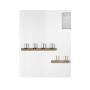 Designer Coat Rack, 4 Hooks Wall Mounted Hanger - Solid Premium Oak Wood, Unique Design by Universo Positivo, The Merlin Model (Black, Small 11/2/4.3")