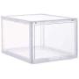 Supbro Drop Front Shoe Boxes Storage Sneaker Container Magnetic Plastic Sneaker Bin Foldable Stackable Sneakerhead Gift Display Clear Organizer Large 3 Piece Set