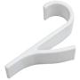 icoXXch Hooks for Hanging Heated Towel Radiator Rail, Bathroom Matte White Hangers Coats Holder Storage for Clothes, Keys, Bags, Kitchen, Cabinet, Drawer, Wardrobe, Office