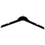 Black Velvet Hangers for Clothes- Heavy Duty Coat Hangers Non Slip Velvet- Slim and Space Saving Clothing Hangers for Top, Shirt, Sweater and Other Dress- Durable Suit Hangers (18, Standard)
