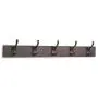 AmazonBasics Wall Mounted Coat Rack, 5 Modern Hooks, Espresso AmazonBasics Wall Mounted Coat Rack, 5 Modern Hooks, Espresso