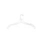 NAHANCO 300WW Plastic Heavy Weight Hanger, Reinforced Hook, 17", Clear (Pack of 100)