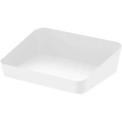 Red Co. Modern Style Metal Countertop Bathroom Vanity Rectangular Desktop Storage Organizer - Multi-Purpose Non-Slip Catchall Tray Holder, Amenities Boxes - 7" x 5.5" x 2"