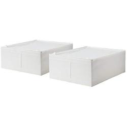 Ikea Storage Underbed Boxes Closet Zippered (2 Pack) White