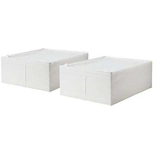 Ikea Storage Underbed Boxes Closet Zippered (2 Pack) White