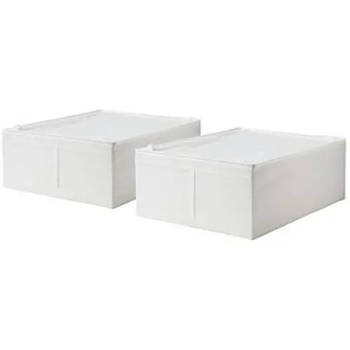 Ikea Storage Underbed Boxes Closet Zippered (2 Pack) White Ikea Storage Underbed Boxes Closet Zippered (2 Pack) White