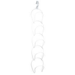 NICHOLAS BENOS Interlink Ties Hats Clothes Holder Wire Stackable Rack Organizer Door Hanger, Cloth Shoe Rack - Overhe Door Hat Rack, Cap Storage, Over The Door Cap Rack, Large Wire Baskets