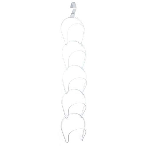 NICHOLAS BENOS Interlink Ties Hats Clothes Holder Wire Stackable Rack Organizer Door Hanger, Cloth Shoe Rack - Overhe Door Hat Rack, Cap Storage, Over The Door Cap Rack, Large Wire Baskets