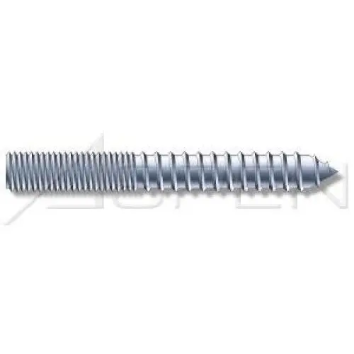 (1000 pcs) 5/16"-18 X 3", Hanger Bolts, Full Thread, Steel, Zinc Plated (1000 pcs) 5/16"-18 X 3", Hanger Bolts, Full Thread, Steel, Zinc Plated