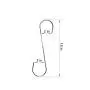 HHTHH 6 Pcs 12 Inch S Hook Tree Branch Hooks S Shape Hooks Metal Hanger Hook for Bird Feeders Baskets Plants Pot Lanterns and Ornaments