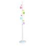 MEIDUO Kids Standing Coat Rack Entryway Coat Tree Coat Rack Stand Hanger Hat Holder Solid Wood Base Jacket,Hat,Clothes,Scarves,Handbags,Umbrella (Color : White)