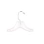 NAHANCO 300WW Plastic Heavy Weight Hanger, Reinforced Hook, 17", Clear (Pack of 100)