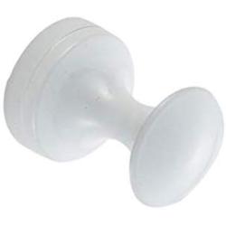 LIOOBO Brass Wall Hook Decorative Robe Coat Hook Bathroom Towel Hanger Closet Clothes Hat Hanging Rack for Kitchen Home (White)