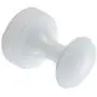 LIOOBO Brass Wall Hook Decorative Robe Coat Hook Bathroom Towel Hanger Closet Clothes Hat Hanging Rack for Kitchen Home (White)