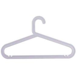 C&M LIFE Plastic Hangers Light-Weight Clothes Hangers 16 Durable Adult Coat Hangers Pack of 10 (Light Gray)