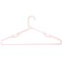 30 Extra Thick Strong White Plastic Tubular Hangers with Notches Value Pack Sturdy Heavy Duty Do Not Bend or Break for Jeans, Jackets, Winter Coats, Shirts, Tank Tops