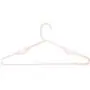 30 Extra Thick Strong White Plastic Tubular Hangers with Notches Value Pack Sturdy Heavy Duty Do Not Bend or Break for Jeans, Jackets, Winter Coats, Shirts, Tank Tops