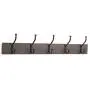 AmazonBasics Wall Mounted Standard Coat Rack, 5 Hooks, Set of 2, Espresso AmazonBasics Wall Mounted Standard Coat Rack, 5 Hooks, Set of 2, Espresso
